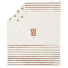 Ivory & Beige Teddy Baby Blanket, 1, hi-res