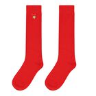 Girls Red Bow Socks, 4, hi-res