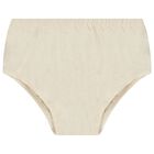 Baby Girls White & Beige Dress Set, 1, hi-res