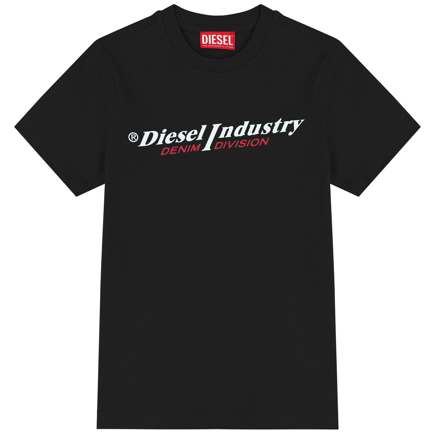 Boys Black Logo T-Shirt, 3, hi-res