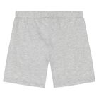 Younger White & Grey Teddy Bear Logo Shorts Set, 2, hi-res