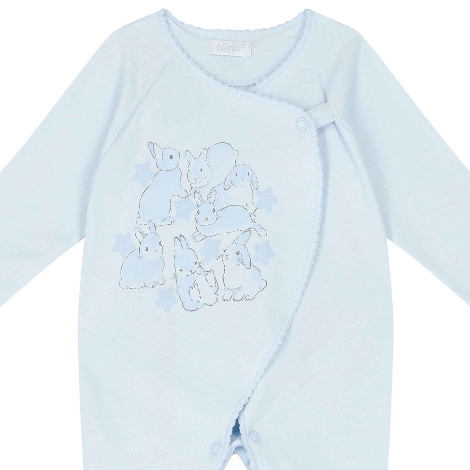 Baby Boys Blue Bunny Babygrow Gift Set, 1, hi-res