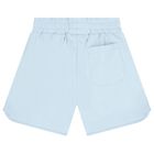 Boys Blue Logo Shorts, 1, hi-res