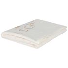 Baby Girls White Logo Heart Blanket, 1, hi-res