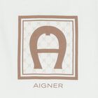 Boys White Logo T-Shirt, 2, hi-res