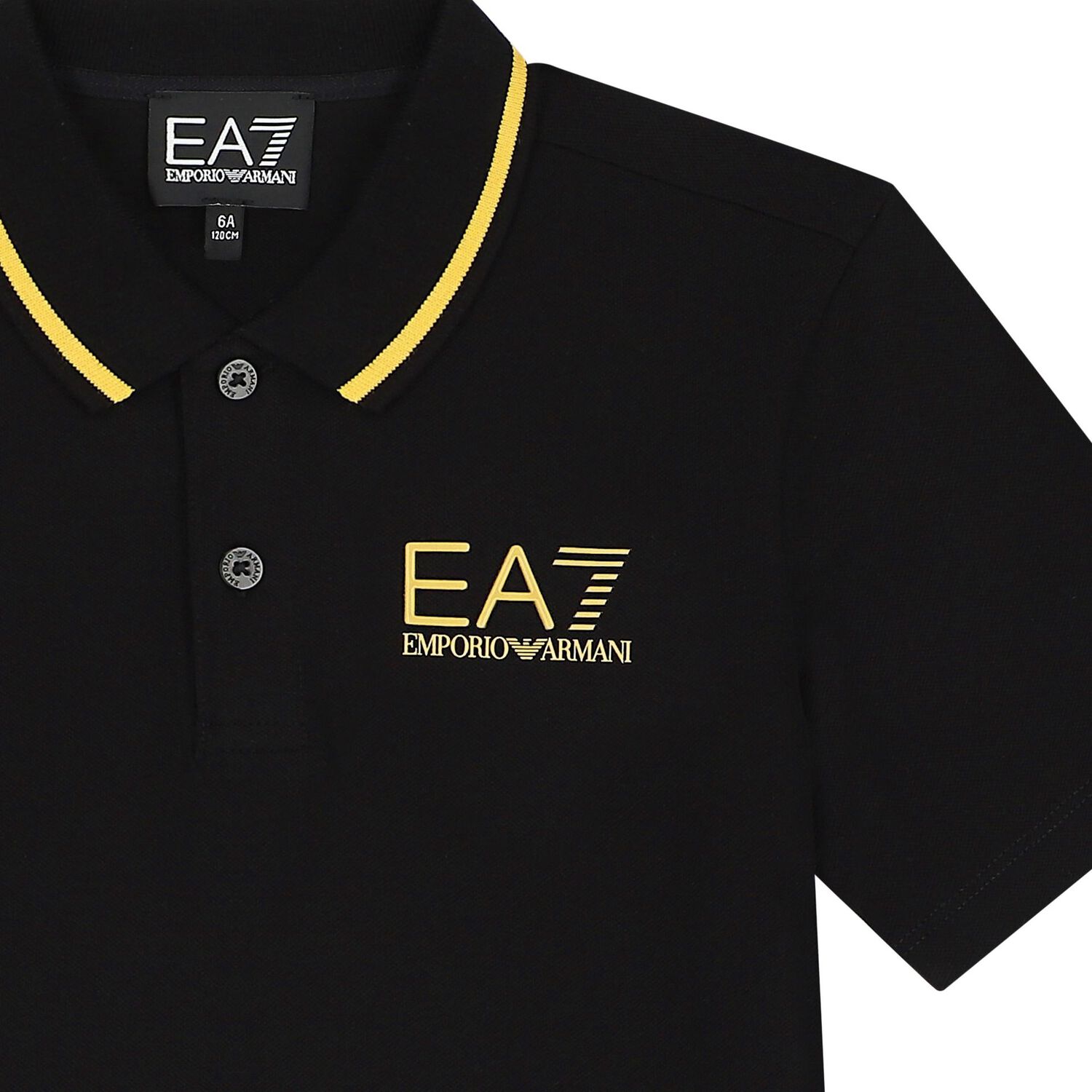 Boys Black Logo Polo Shirt, 1, hi-res image number null