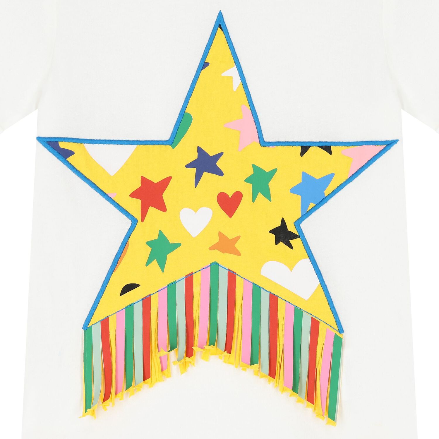 Girls Ivory Star T-Shirt, 1, hi-res image number null