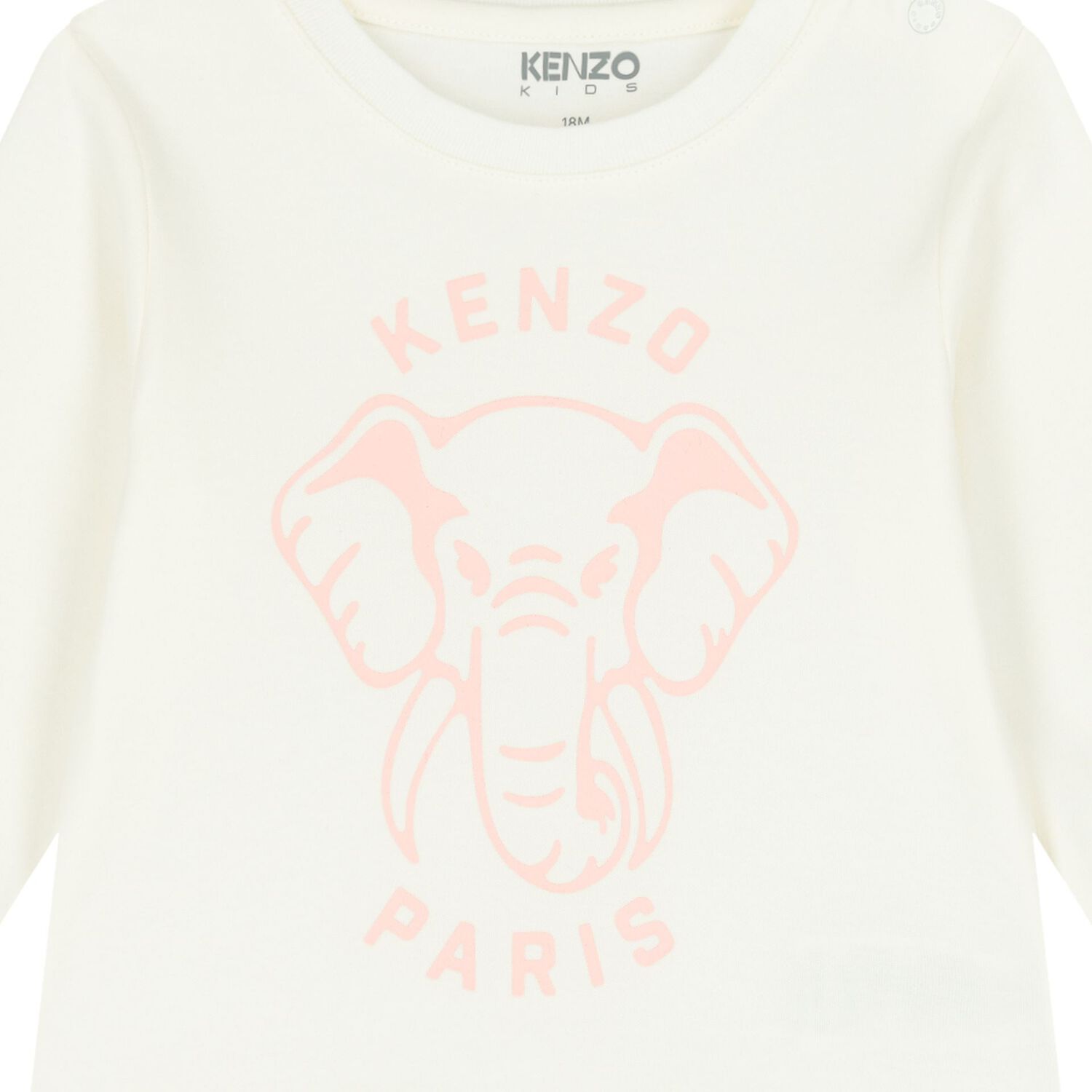 Girls Pink Elephant Baby Tracksuit Set, 1, hi-res