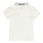 Baby Boys Ivory Logo Polo Shirt, 1, hi-res