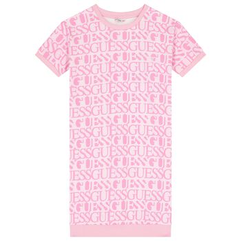 Girls Pink Logo Dress