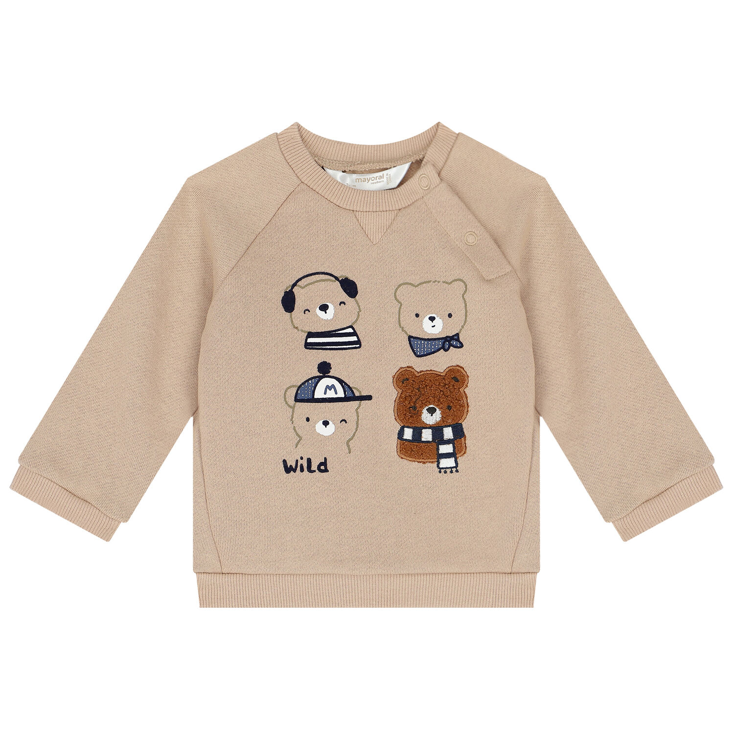 Baby Boys Bear Top & Joggers Set, 1, hi-res