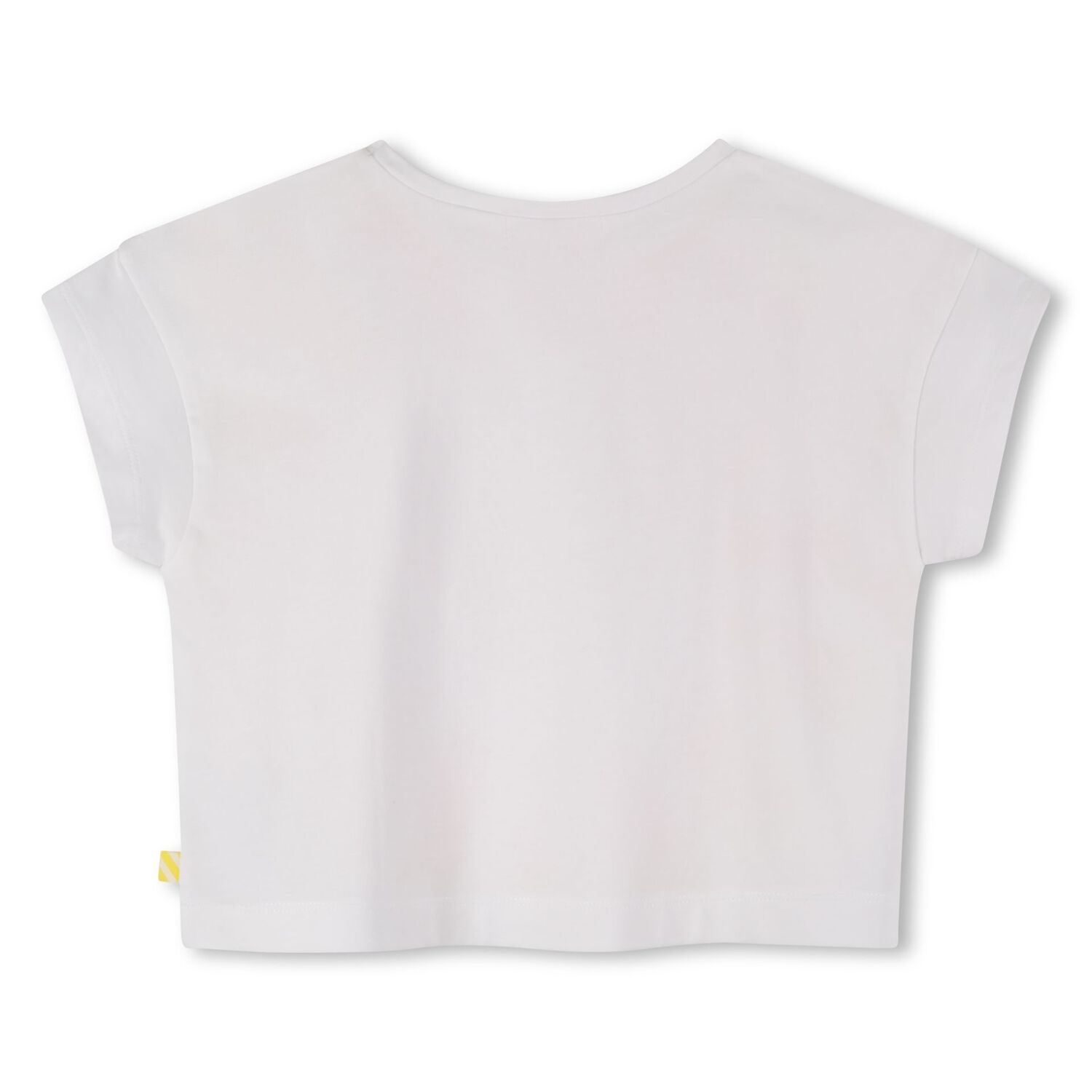 Girls White Heart Sequin T-Shirt, 1, hi-res