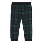 Baby Boys Black & Green Polo Bear Tartan Trouser Set, 1, hi-res