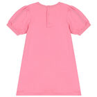 Younger Girls Pink Logo Bag Dress, 2, hi-res