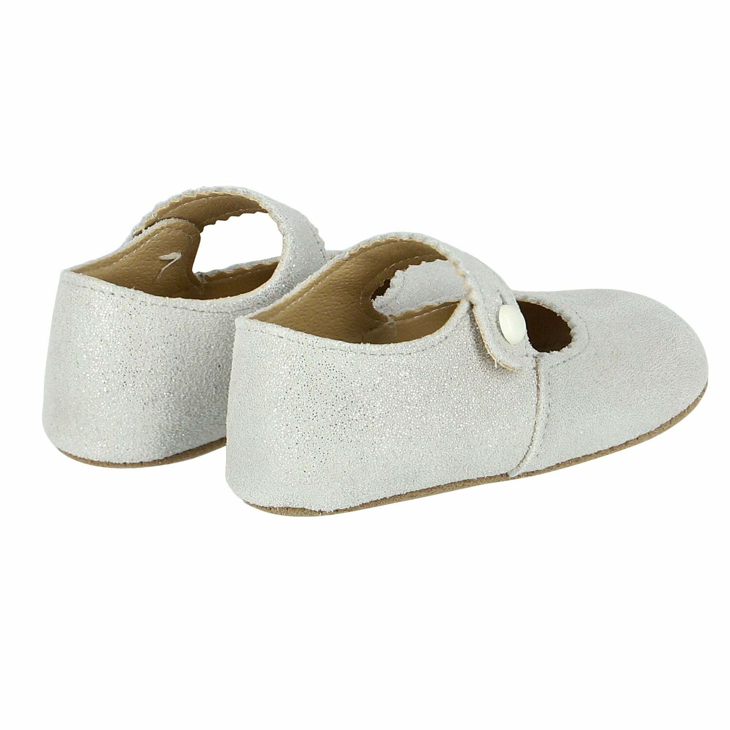 Baby Girls Silver Pre Walker Shoes , 1, hi-res image number null