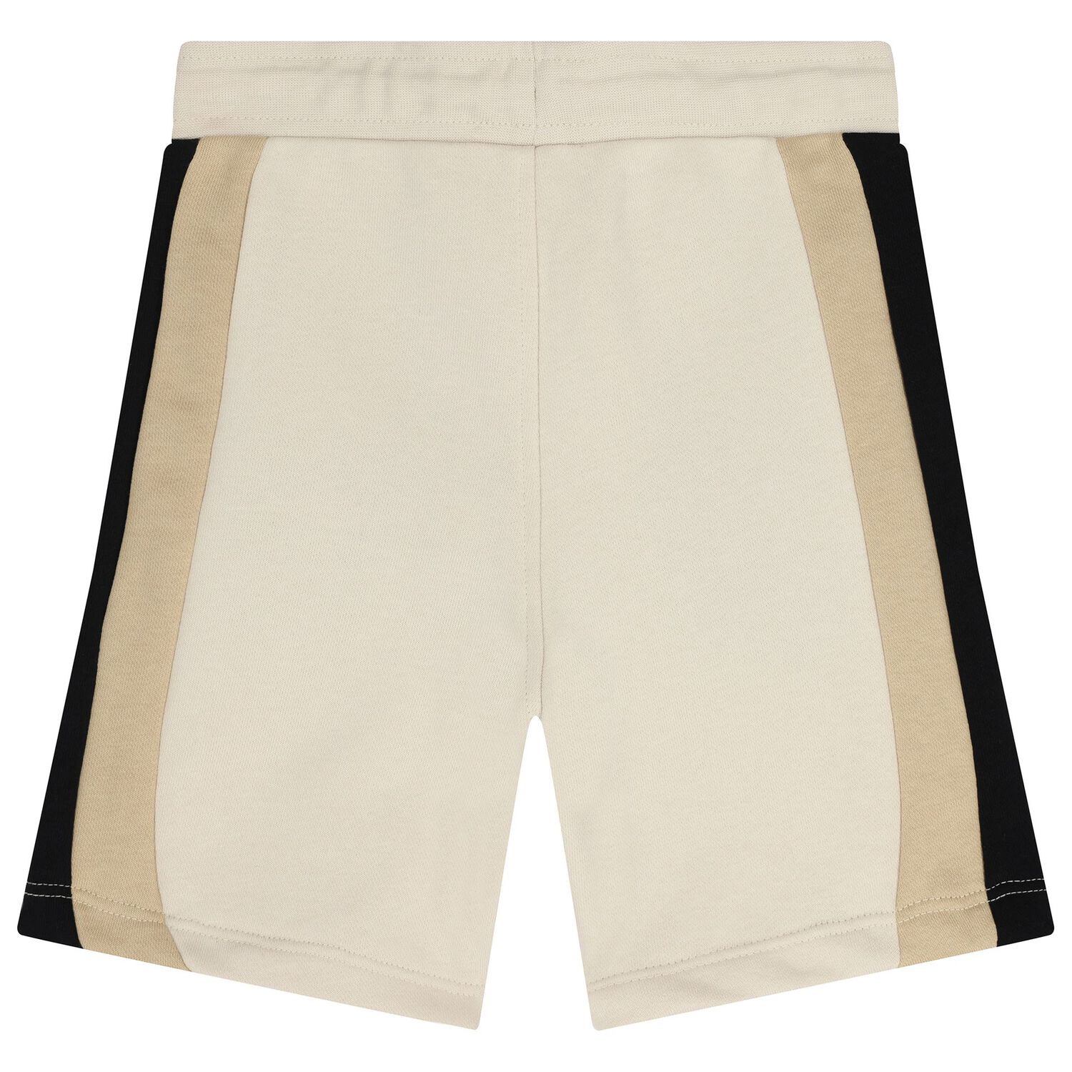 Boys Beige Striped Shorts, 3, hi-res