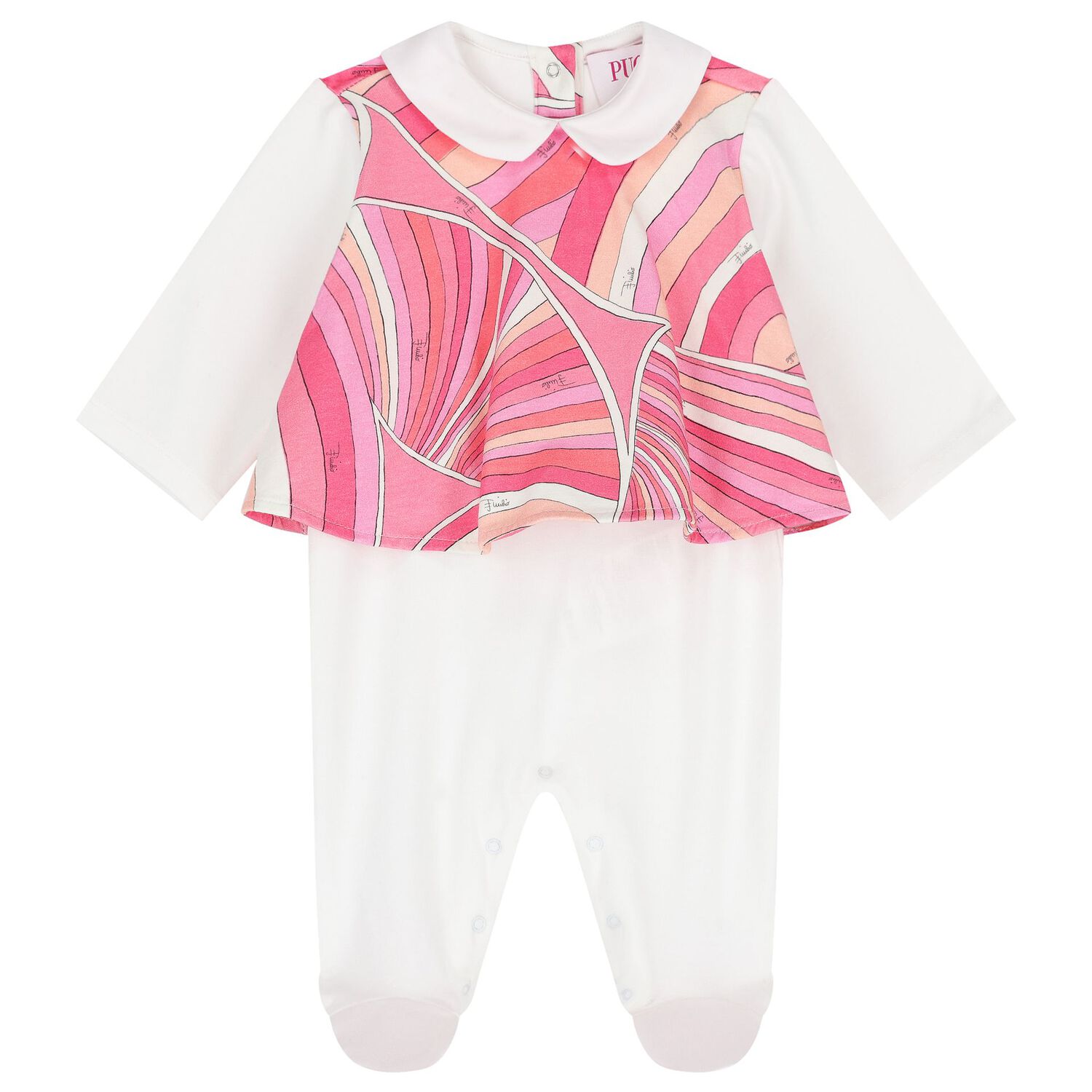 Baby Girls Pink & Ivory Iride Babygrow Gift Set, 1, hi-res