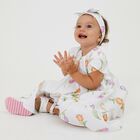 Younger Girls Ivory Tulip Dress, 1, hi-res