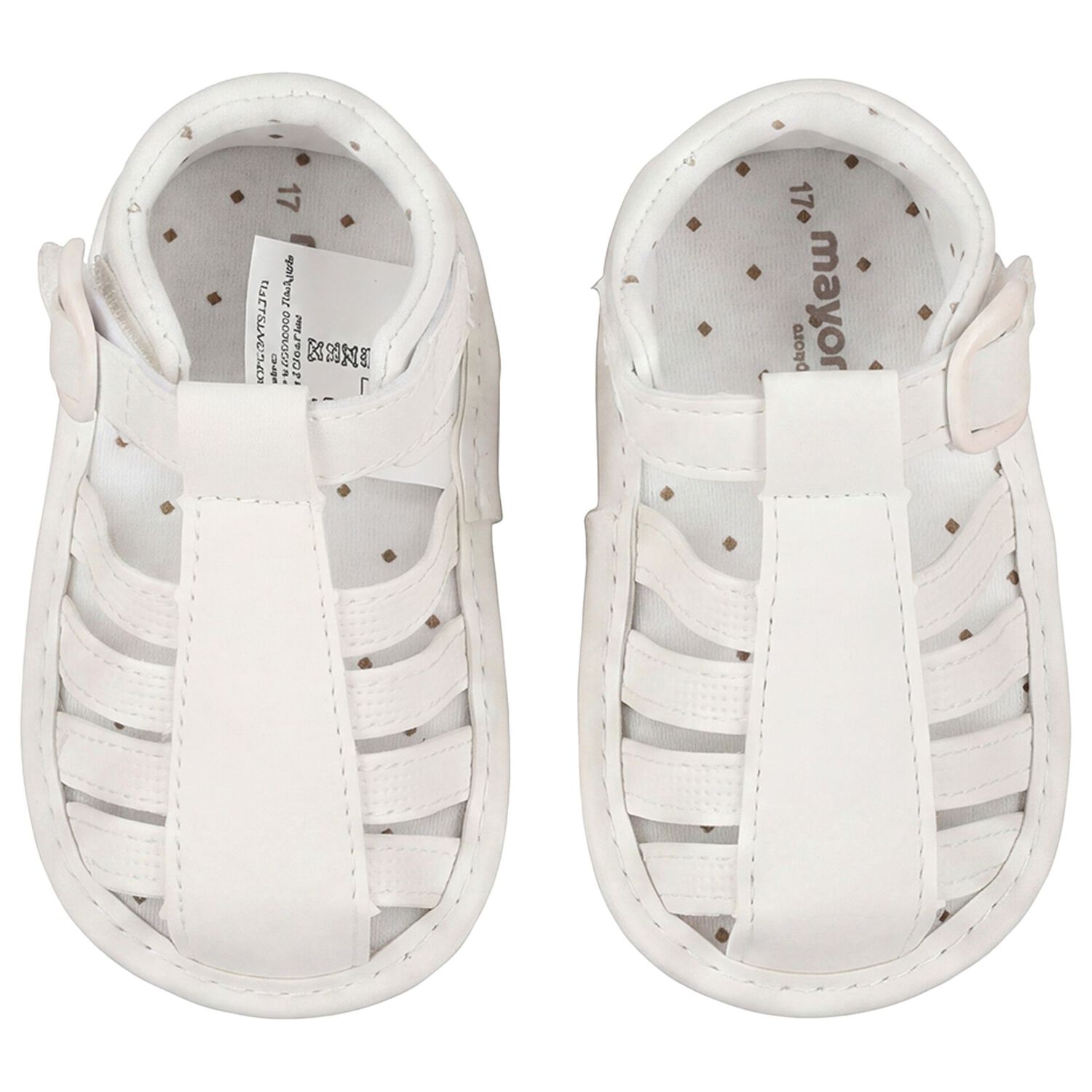 Baby Boys White Sandals, 3, hi-res
