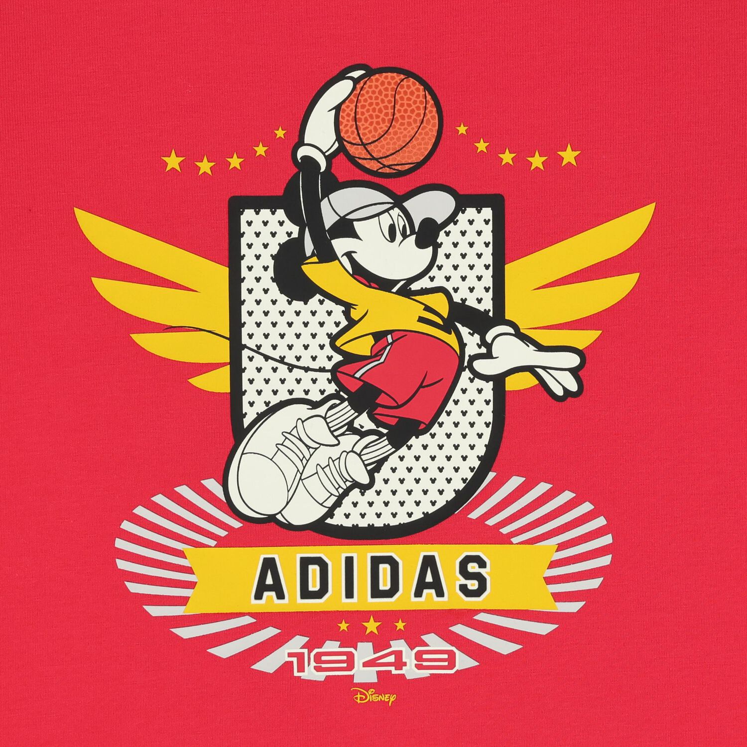 Boys Red & Black Mickey Mouse Shorts Set, 1, hi-res