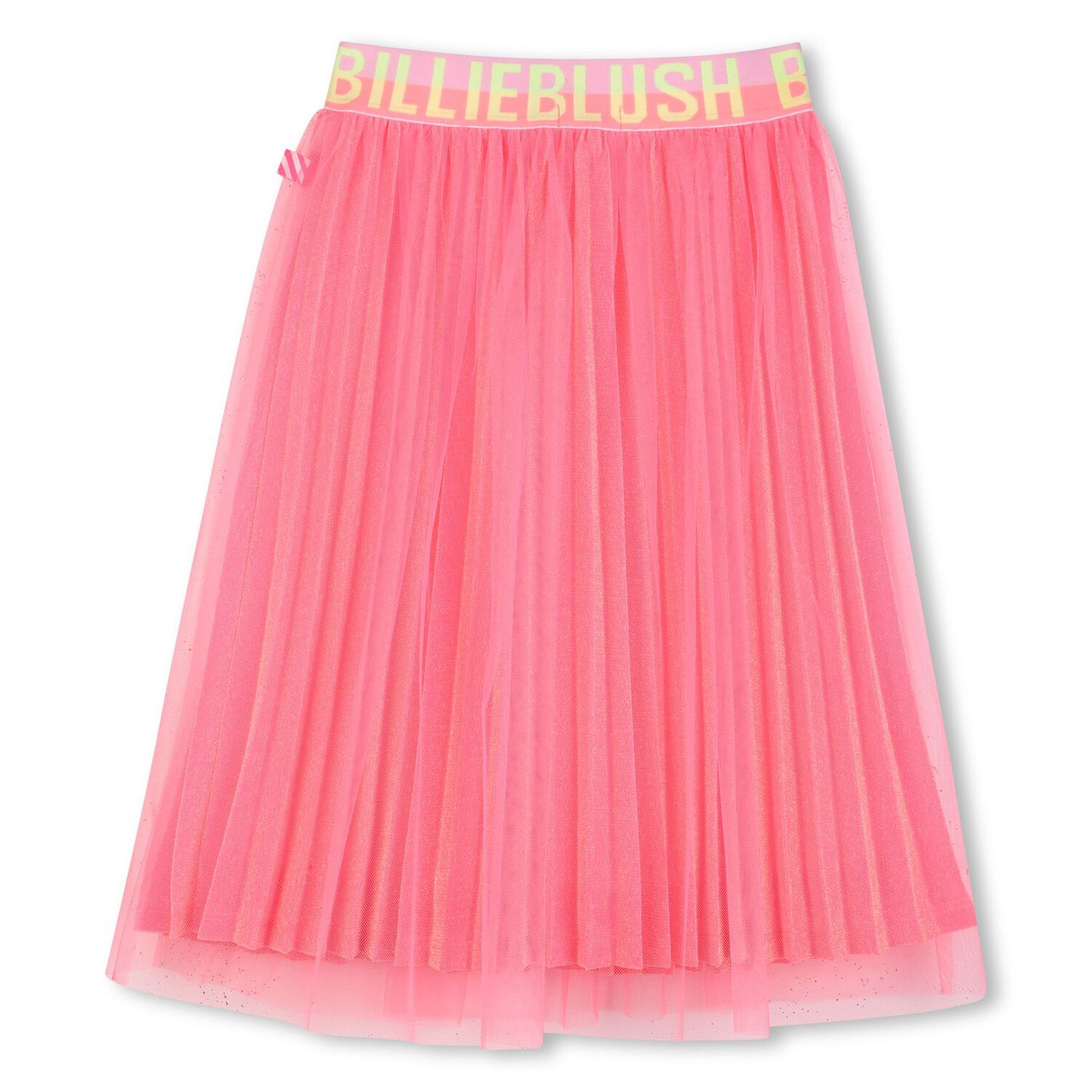 Girls Pink Logo Tulle Skirt, 1, hi-res
