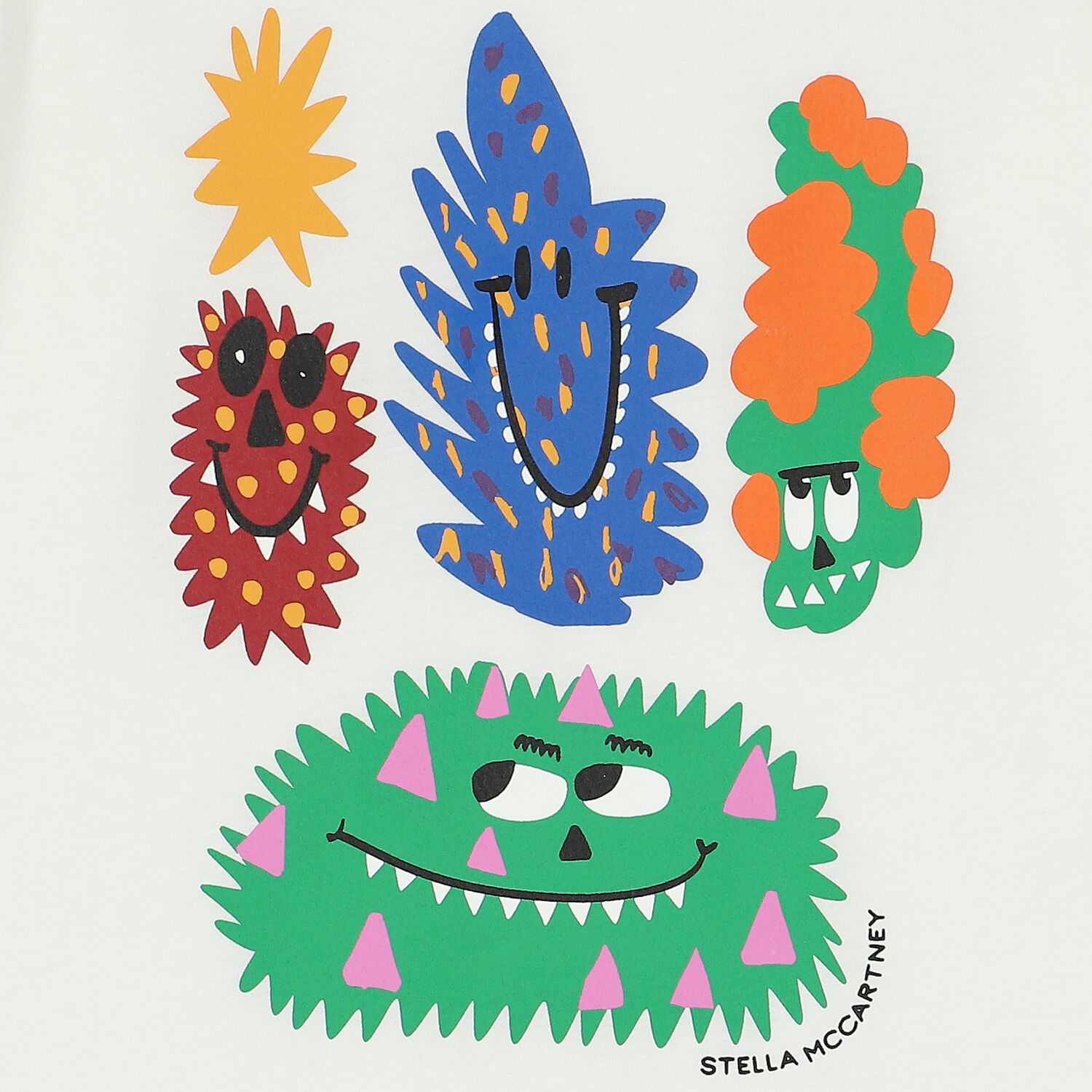 Boys Ivory Monster Long Sleeve Top, 1, hi-res