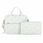 White & Grey Logo Baby Changing Bag, 3, hi-res