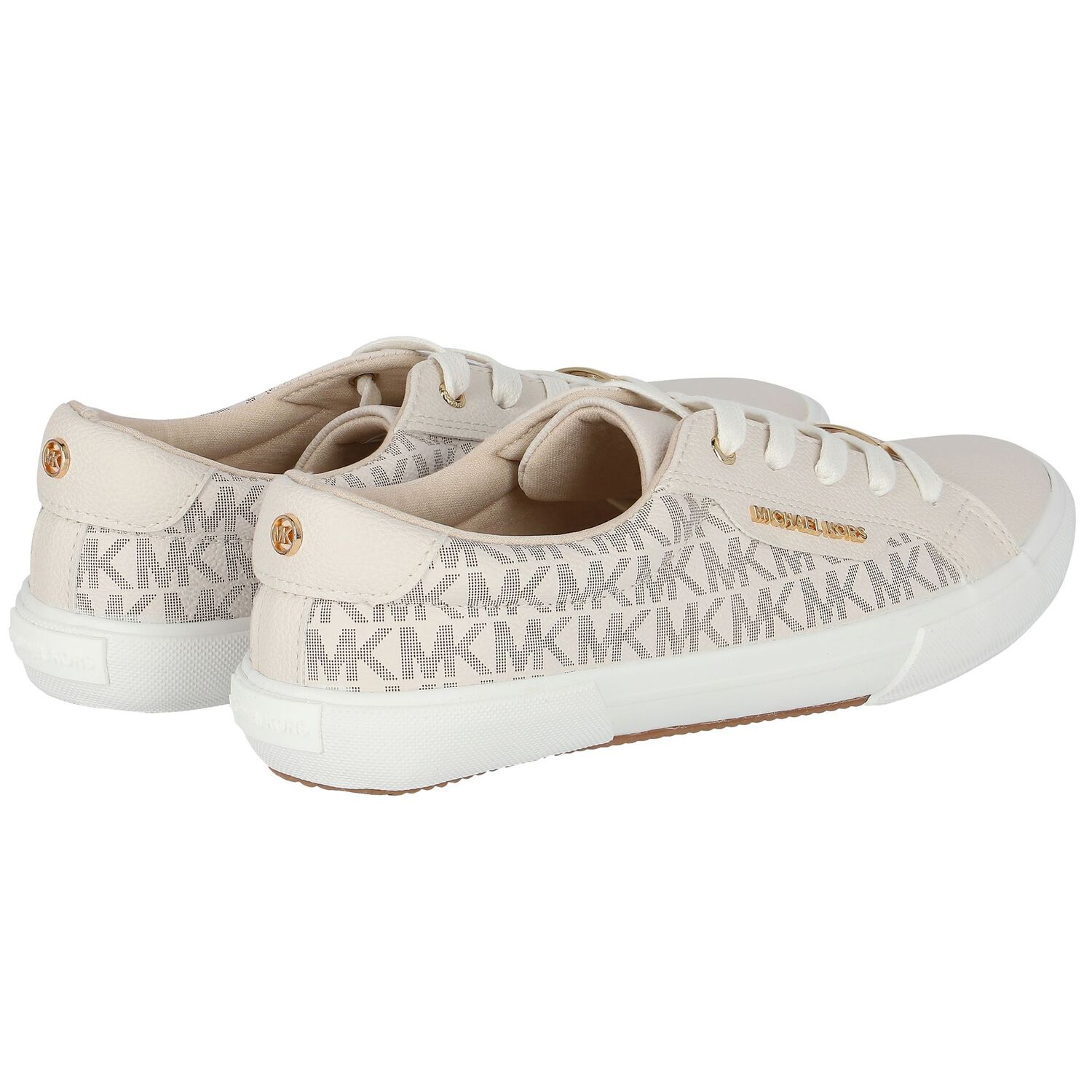 Girls Ivory Logo Trainers, 1, hi-res