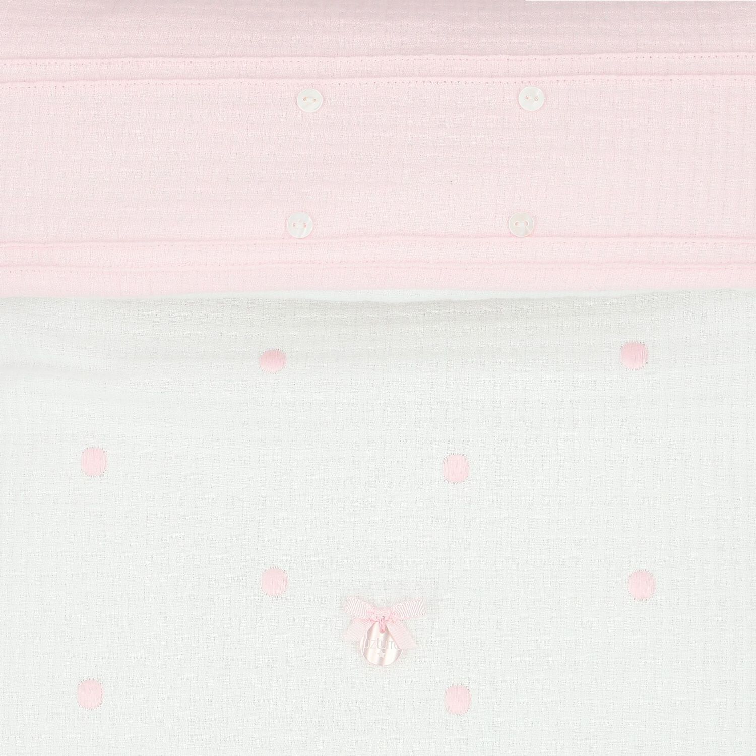 Girls Pink & White Polka Dot Baby Pram Nest, 1, hi-res image number null