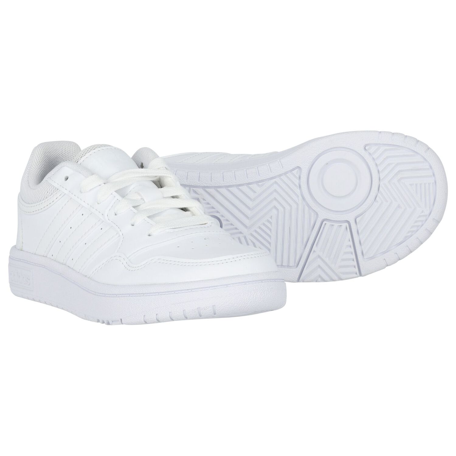 White Hoops 3.0 Logo Trainers, 2, hi-res