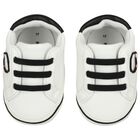 Baby Boys White Ikonik Karl Pre Walker Shoes, 1, hi-res