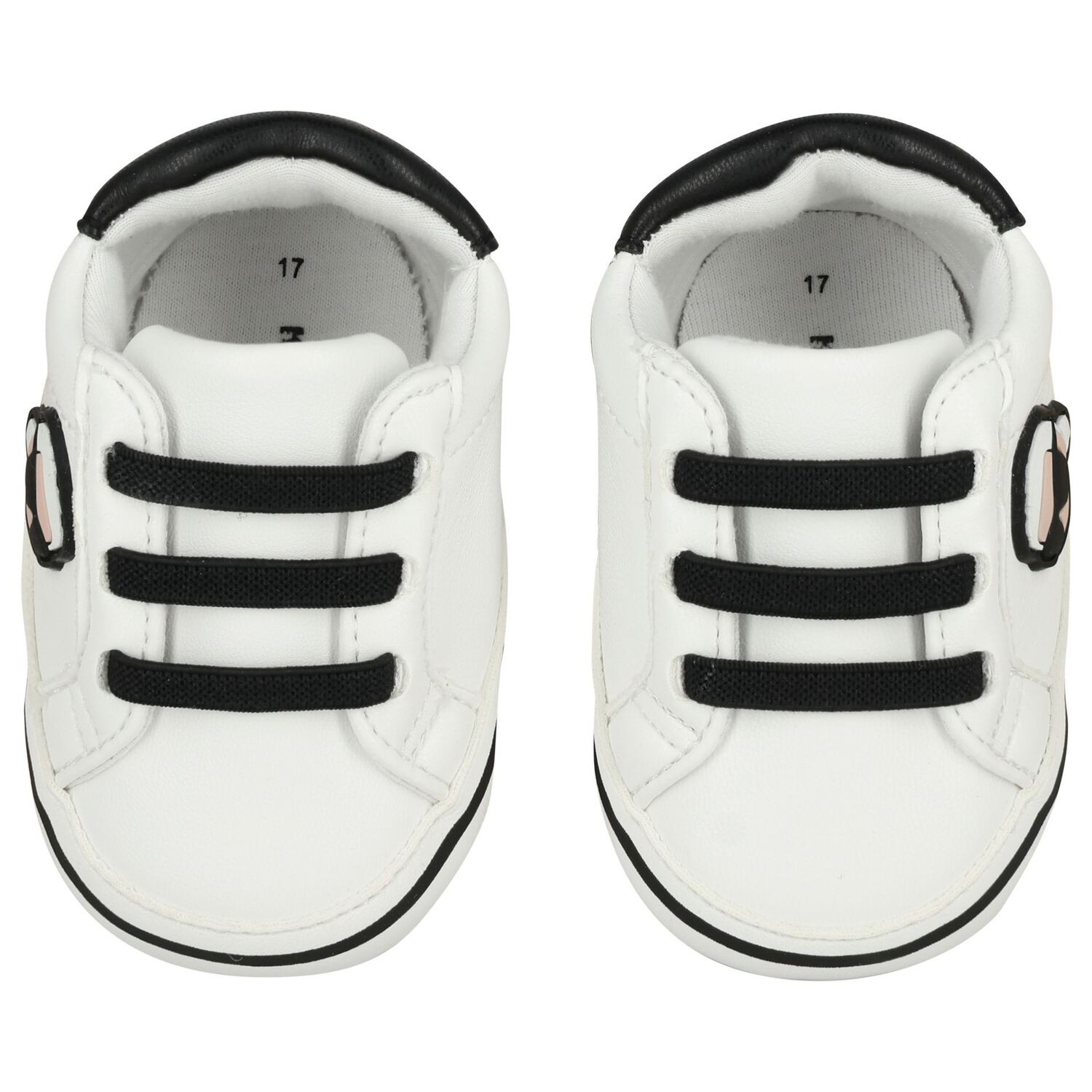 Baby Boys White Ikonik Karl Pre Walker Shoes, 1, hi-res