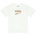 Boys White Logo T-Shirt, 1, hi-res