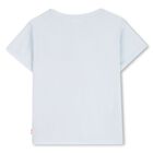 Girls Blue Catcus T-Shirt, 1, hi-res