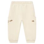Younger Boys Ivory Dinosaur Joggers, 2, hi-res