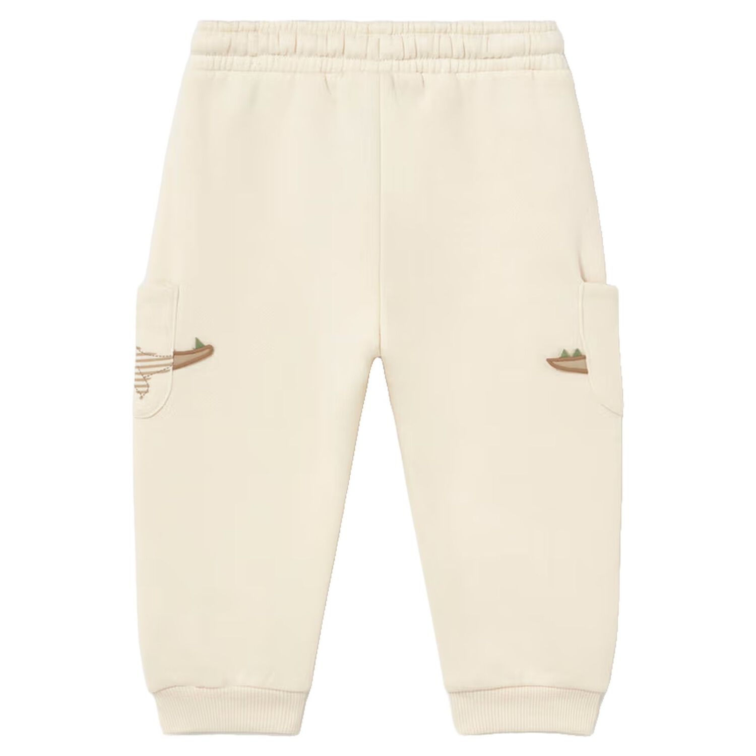 Younger Boys Ivory Dinosaur Joggers, 2, hi-res