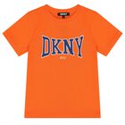 Boys Orange Logo T-Shirt, 1, hi-res