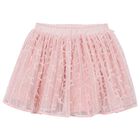 Girls Pink Tulle Skirt, 1, hi-res