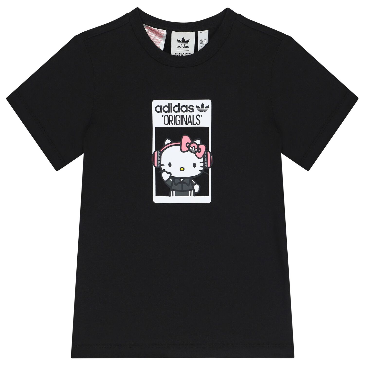 Girls Black Hello Kitty Shorts Set, 1, hi-res image number null