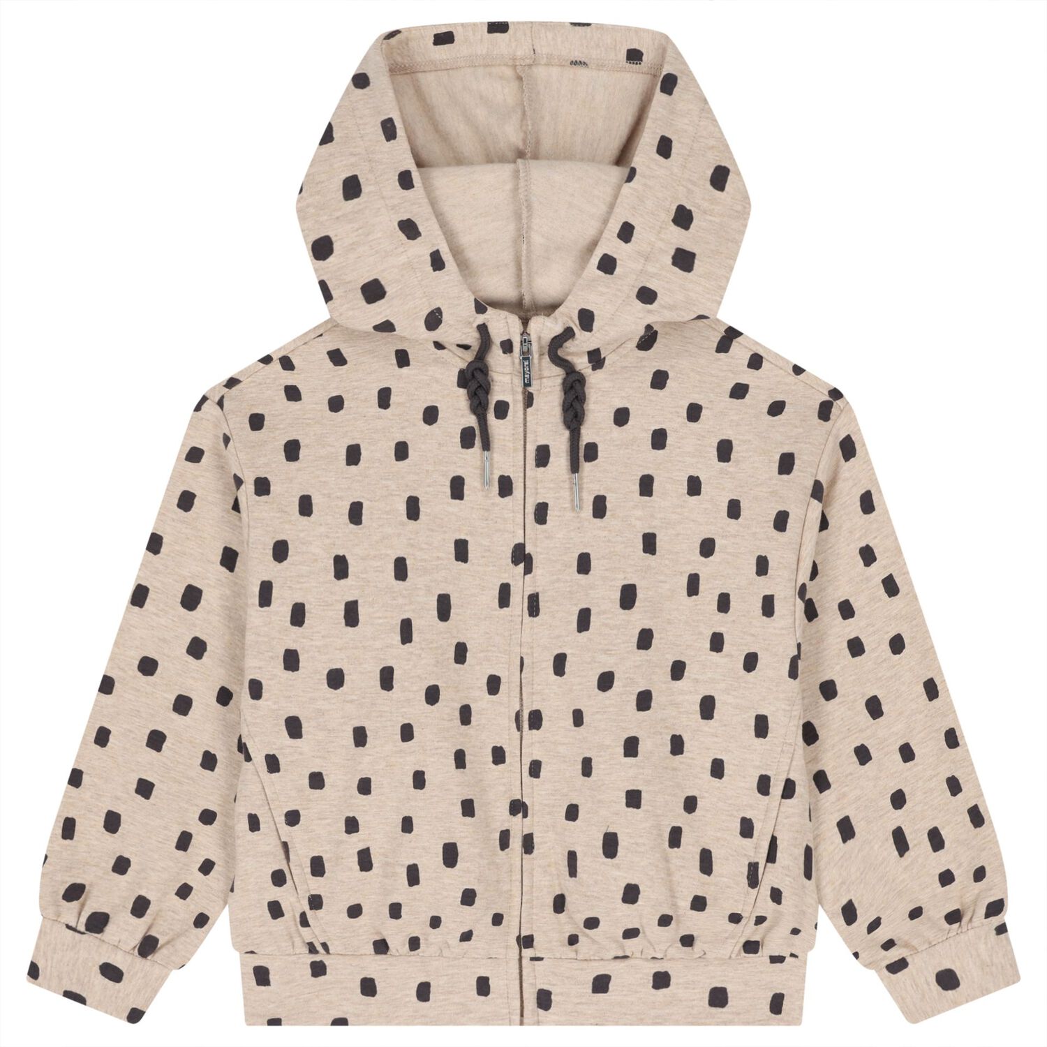 Girls Beige & Grey Spot Tracksuit ( 3 Piece ), 2, hi-res