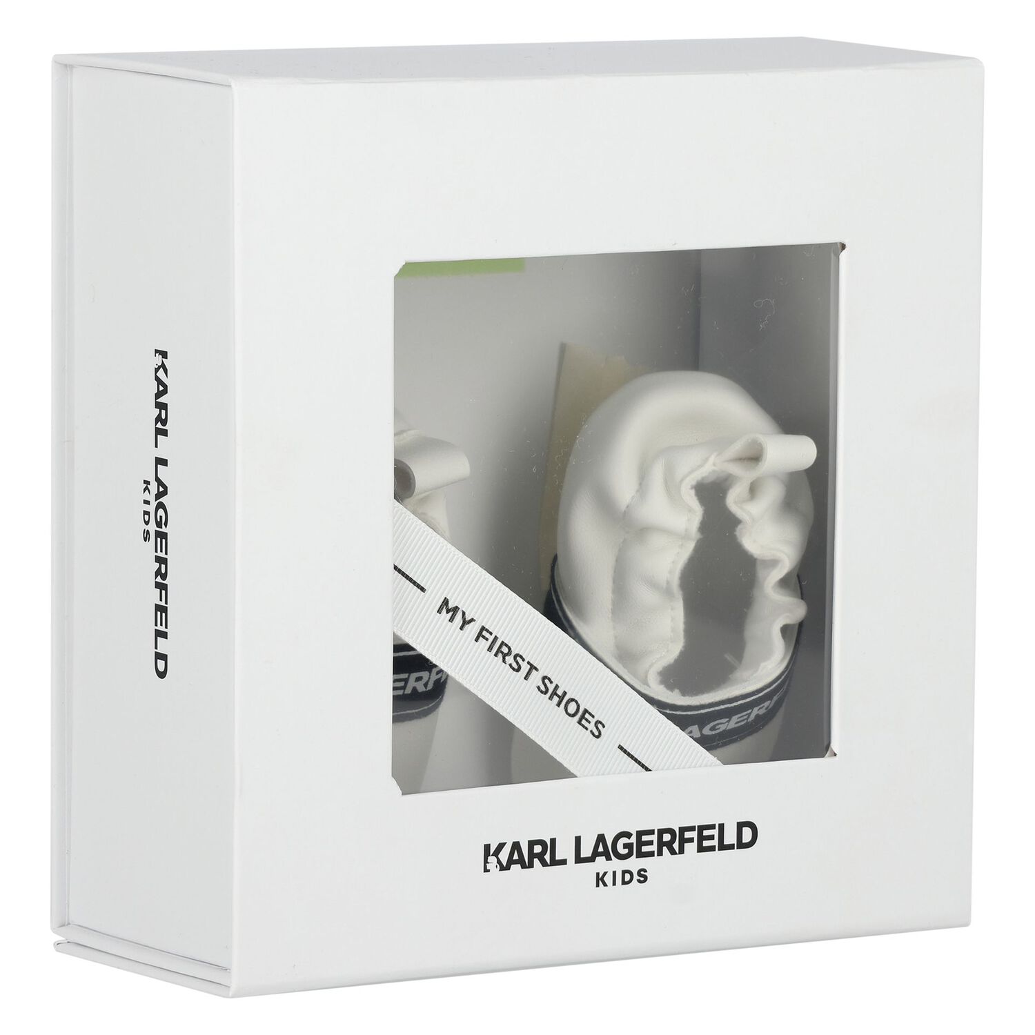 White Logo Baby Pre Walker Shoes, 1, hi-res image number null