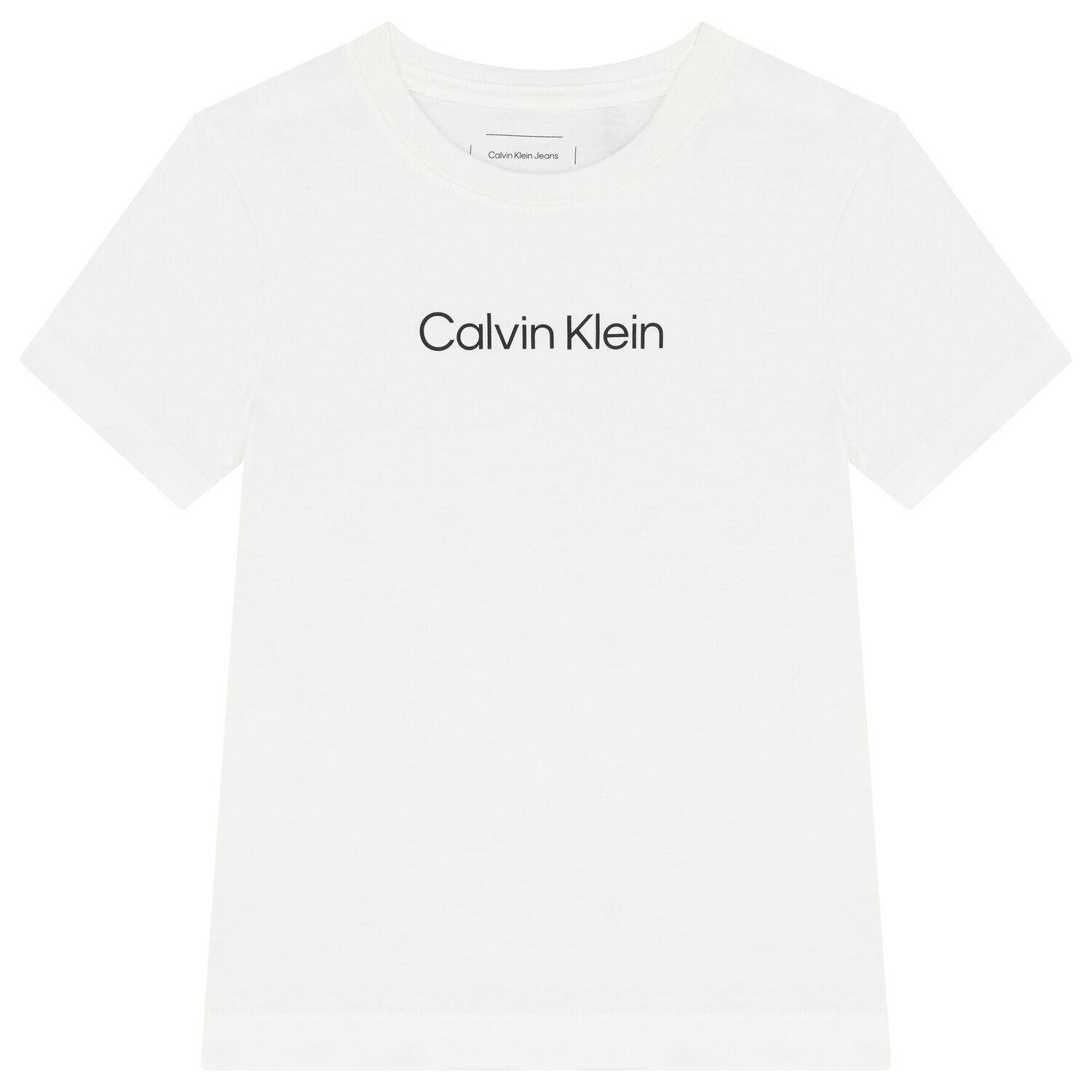 Boys White Logo T-Shirt, 4, hi-res image number null