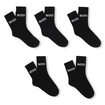 Black Logo Socks ( 5-Pack )