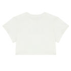 Girls White Logo T-Shirt, 1, hi-res