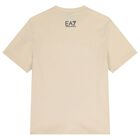 Boys Beige & Black Logo Shorts Set, 2, hi-res