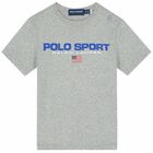 Older Boys Grey Logo T-Shirt, 3, hi-res