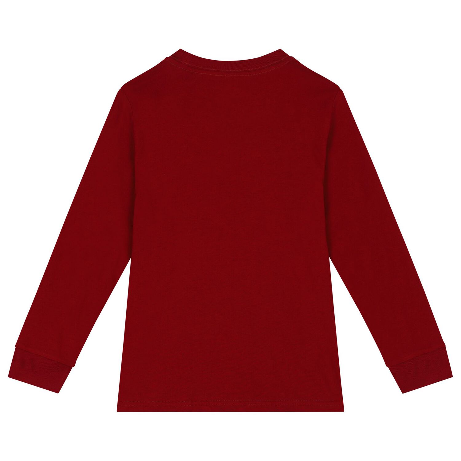Boys Red Polo Bear Long Sleeve Top, 2, hi-res