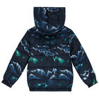 Boys Navy Blue Reversible Puffer Jacket, 1, hi-res