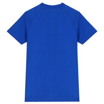Girls Blue Logo T-Shirt Dress