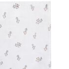 White Teddy Bear Muslin Swaddles, 3, hi-res